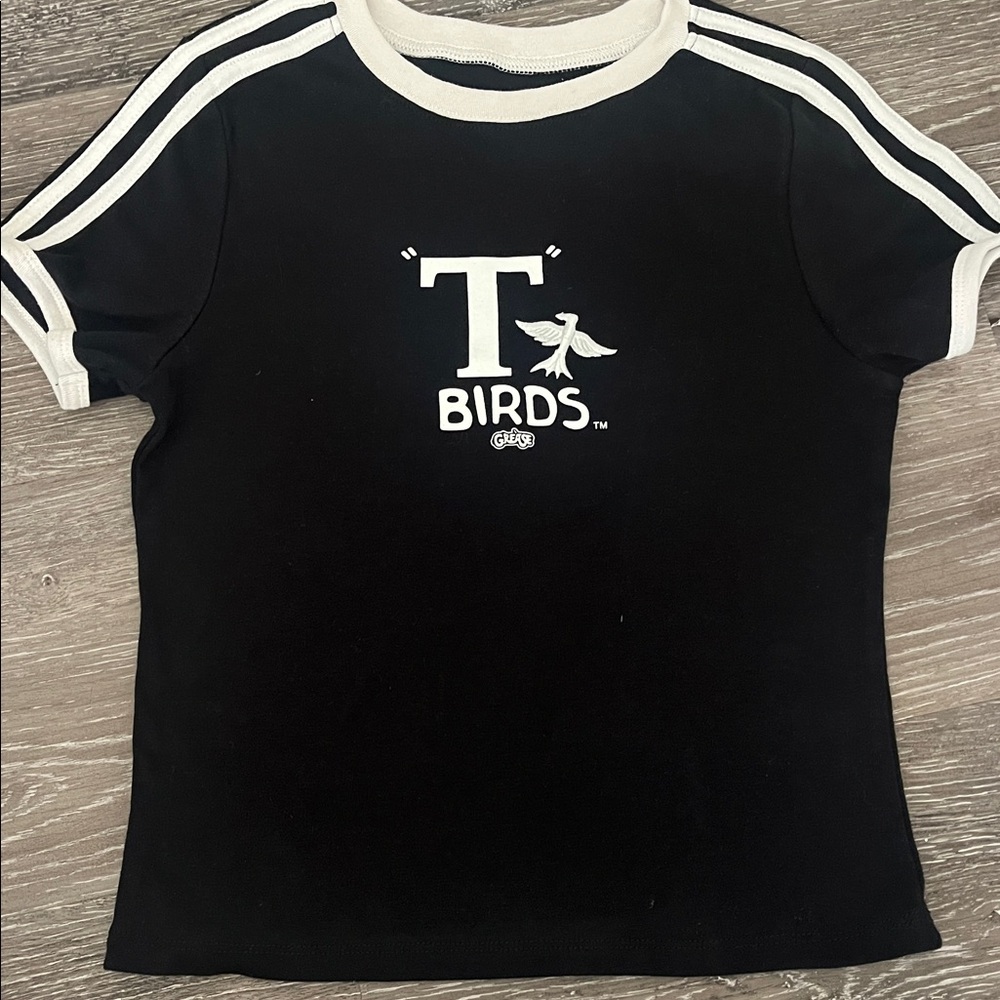 Hybrid Apparel Black and White Grease Tee